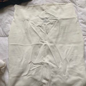 White midi skirt